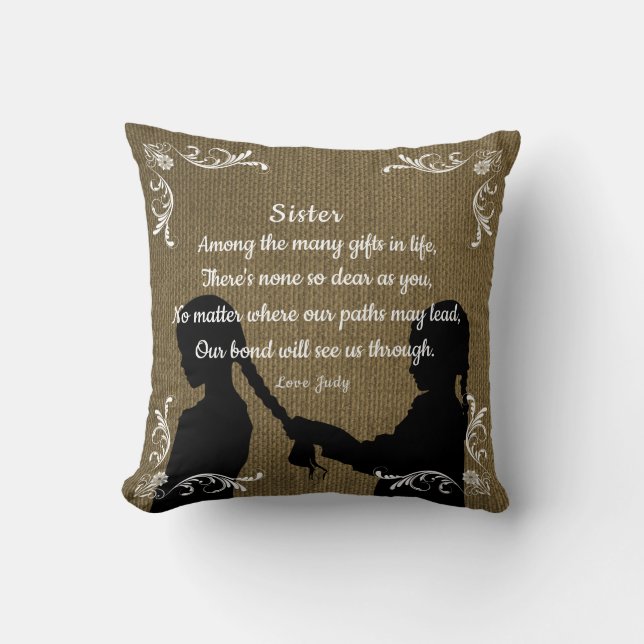 SISTER QUOTE CUSHION (Front)
