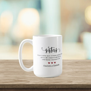 Sister Quote Custom Name Personalised Coffee Mug
