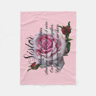 SISTER  QUOTE FLEECE BLANKET