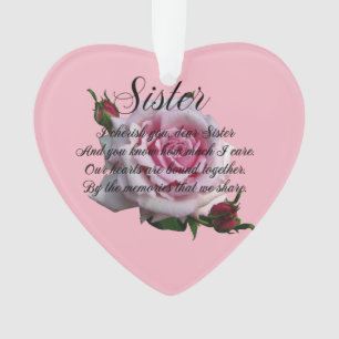 SISTER  QUOTE ORNAMENT