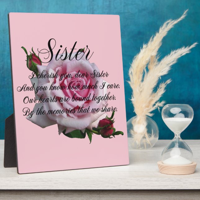 SISTER QUOTE PLAQUE (Side)