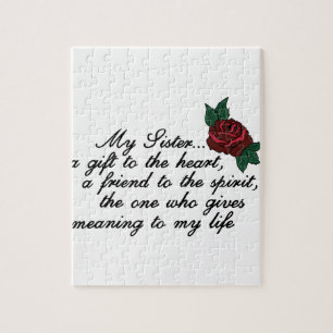 Sister Saying Jigsaw Puzzle