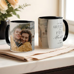 Sister Script Heart Grateful Every Moment Photo Mug<br><div class="desc">Looking for the perfect gift to touch your sister's heart? Introducing our sister script heart grateful for every moment mug! Show your sister just how much you appreciate her with this easy-to-personalise mug. Add a cherished photo, a heartfelt message, and the year your amazing bond was established. Surprise her with...</div>