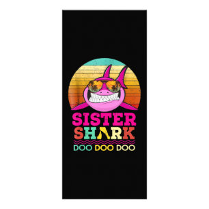 Sister Shark Doo Doo Doo - Crazy Shark GIfts Rack Card