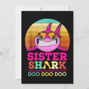 Sister Shark Doo Doo Doo - Crazy Shark GIfts Save The Date
