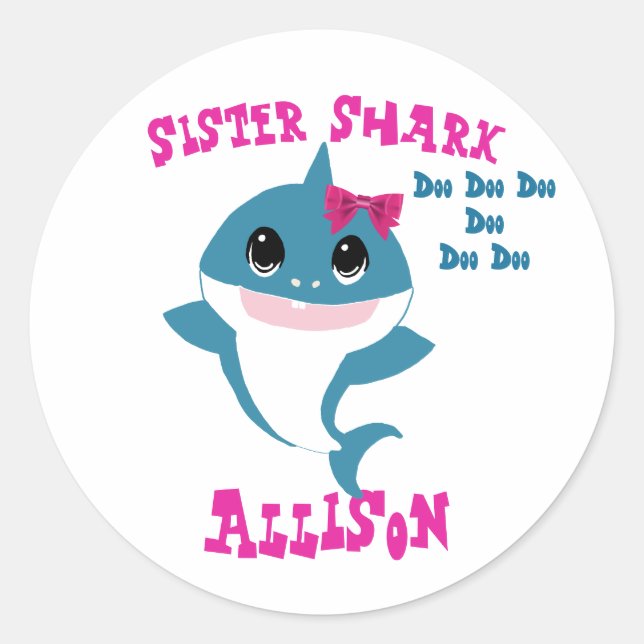 Sister Shark Stickers (Front)
