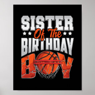 Sister Sketll Birthday Boy Family Ller B-day Party Poster