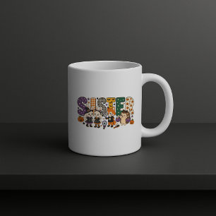 Sister Squad Letter Block Coffee Mug
