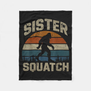 Sister Squatch Bigfoot Sister Sasquatch Cooler Fleece Blanket