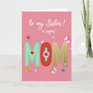 Sister Super Graphics Day Card