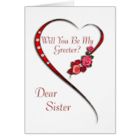 Sister, Swirling heart greeter invite