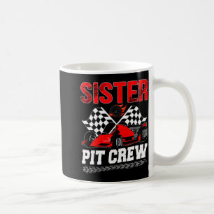 Sister T Crew Racing Family Race Car Birthday Boy  Coffee Mug