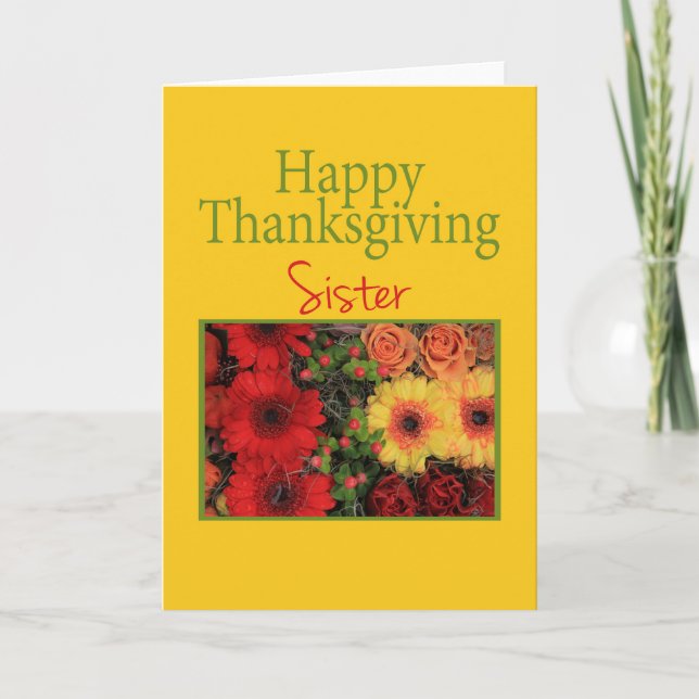 Sister Thanksgiving Card (Front)