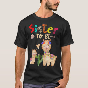 Sister To Be Llama Baby Shower T-Shirt