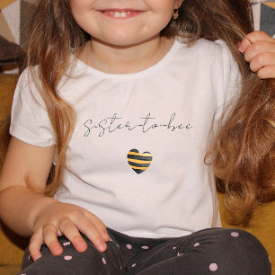 Sister-To-Bee Yellow Black Heart T-Shirt