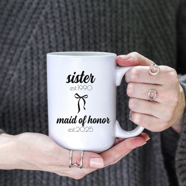 Sister Wedding Gift, Maid of Honour Proposal Mug (Creator Uploaded)