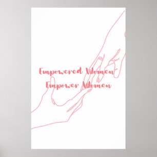 Sisterhood Empowered: Women's Typography Wall Art