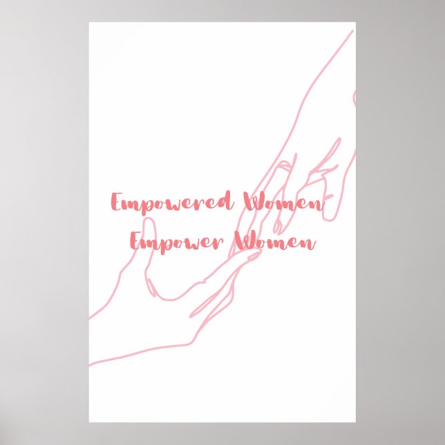 Sisterhood Empowered: Women's Typography Wall Art (Front)