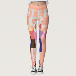 sisterhood is global, women's history month leggings