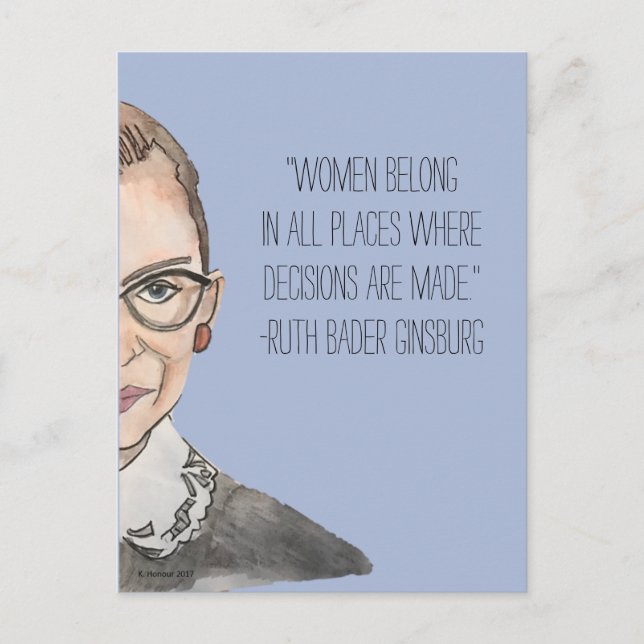 Sisterhood postcard- RBG Postcard (Front)