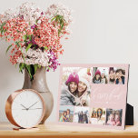 Sisterhood Script BFFs Heart 7 Photo Grid Collage Plaque<br><div class="desc">A special, memorable multiple photo plaque gift for your sisters. The design features seven photo grid collage layout to display your own special best friends photos. "Sisterhood" is displayed in stylish typography. A simple heart shape is displayed over one of the photos. Send a memorable and special gift to yourself...</div>