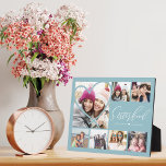 Sisterhood Script BFFs Heart 7 Photo Grid Collage Plaque<br><div class="desc">A special, memorable multiple photo plaque gift for your sisters. The design features seven photo grid collage layout to display your own special best friends photos. "Sisterhood" is displayed in stylish typography. A simple heart shape is displayed over one of the photos. Send a memorable and special gift to yourself...</div>