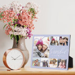 Sisterhood Script BFFs Heart 7 Photo Grid Collage Plaque<br><div class="desc">A special, memorable multiple photo plaque gift for your sisters. The design features seven photo grid collage layout to display your own special best friends photos. "Sisterhood" is displayed in stylish typography. A simple heart shape is displayed over one of the photos. Send a memorable and special gift to yourself...</div>
