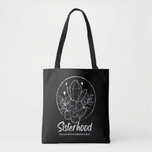 Sisterhood Spells: Empowering Witchy Design Tote Bag
