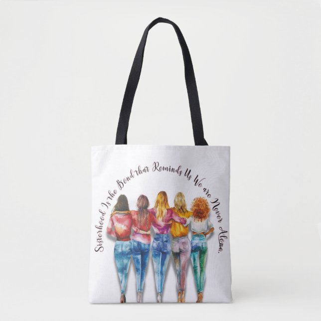 Sisterhood Themed Tote Bag (Front)