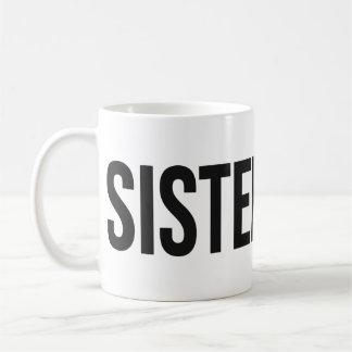 SISTERHOOD Wordmark Mug Black