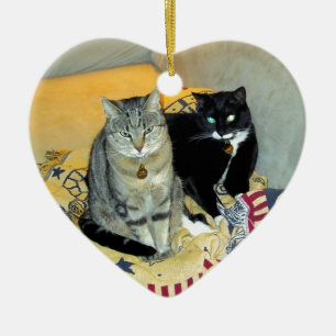 Sisterly Love Ceramic Ornament