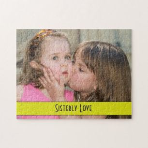 Sisterly Love - Sister Kissing Her Sister Puzzle