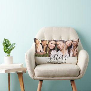 Sisters 3 Photo  Lumbar Cushion
