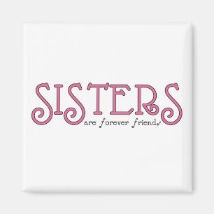 Sisters 3pink magnet
