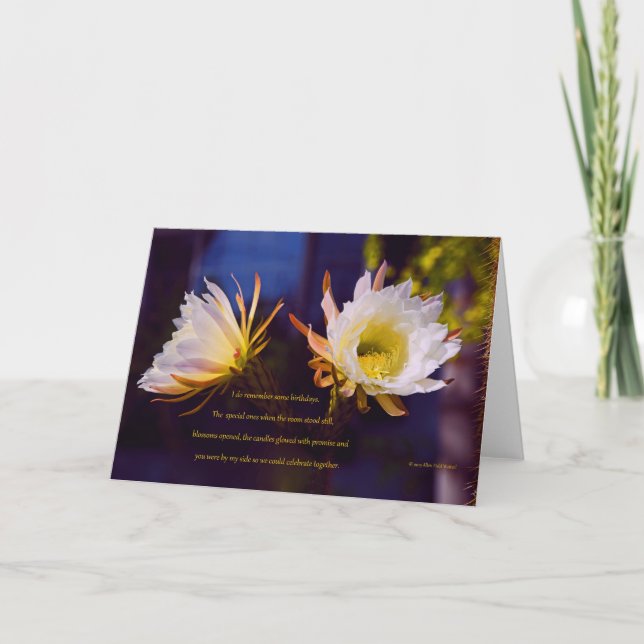 “Sisters #70” with poem: Candles Glowed Card (Front)