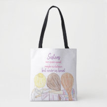 Sisters Are Never Apart Ellie Series Shoulder Tote