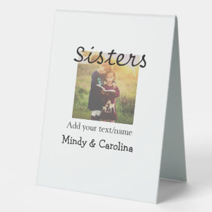 Sisters besties BFF add photo name title family te