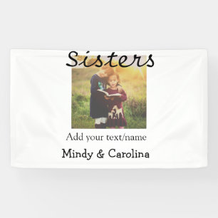 Sisters besties BFF add photo name title family te Banner