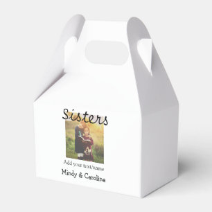 Sisters besties BFF add photo name title family te Favour Box