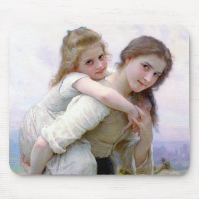 Sisters, Bouguereau Mouse Pad (Front)