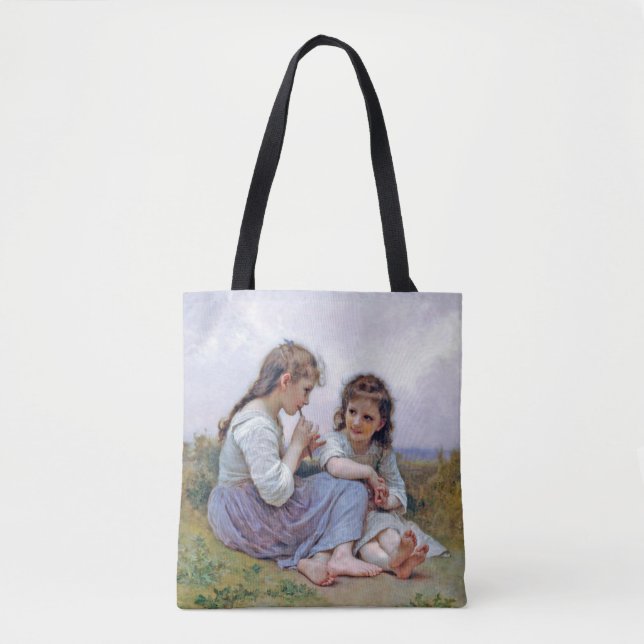 Sisters, Bouguereau Tote Bag (Front)