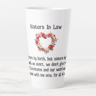 Sisters By Luck Sisters In Law Coffee/Latte Mug