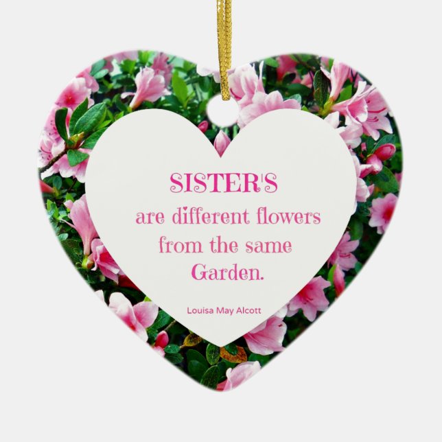 Sisters! Ceramic Ornament (Front)