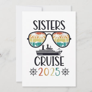 Sisters Cruise 2025 Family Matching Trip  Thank You Card
