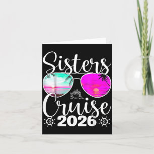 Sisters Cruise 2026 Sister Cruising Vacation Trip Card