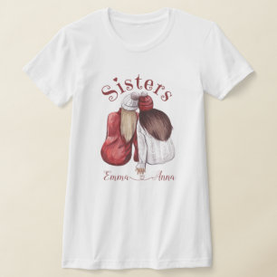Sisters Cute Matching Siblings T-Shirt