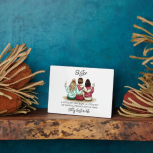 Sisters Day Custom Names Plaque – Personalised Gif