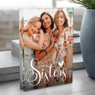 Sisters Elegant Photo   Block
