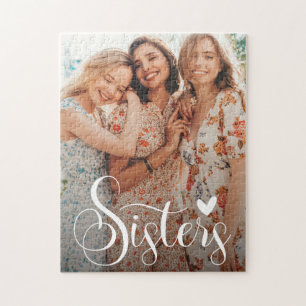 Sisters Elegant Photo Jigsaw Puzzle