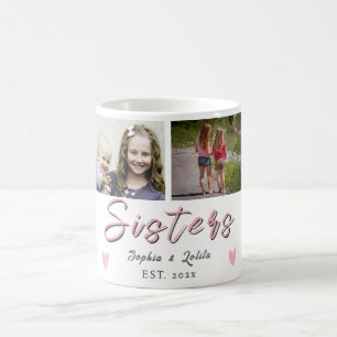 Sisters Forever – 6 Photo Collage Coffee Mug
